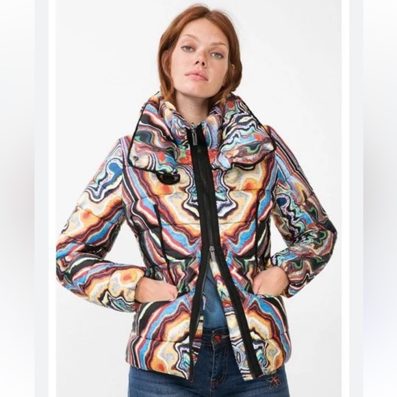 DESIGUAL Colorful Women's Jacket - Picture 2 of 5